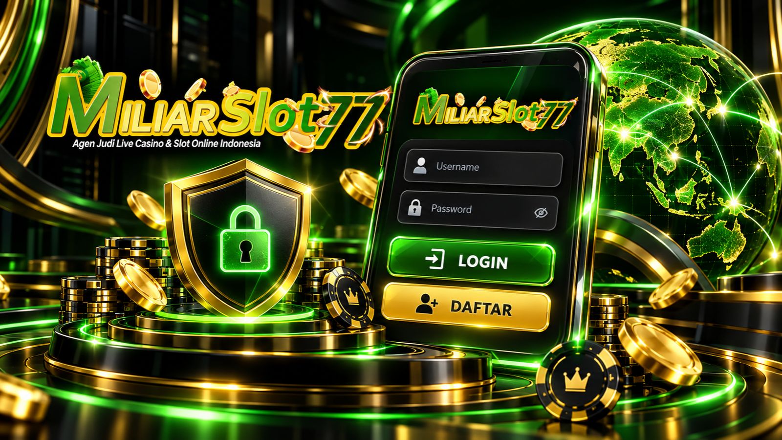 Akses Miliarslot77 untuk login dan daftar dengan tampilan keamanan akun