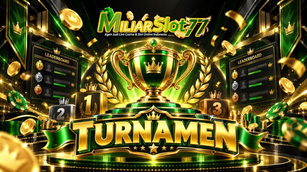 Turnamen Miliarslot77 dengan trophy, leaderboard dan peringkat peserta
