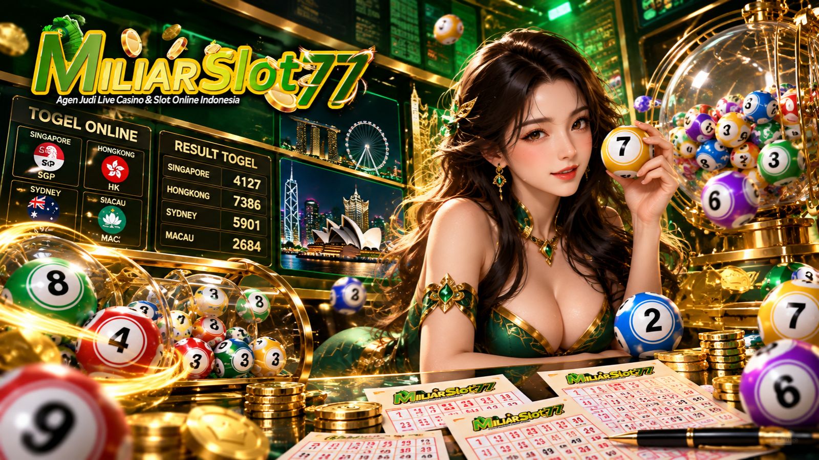 Togel Miliarslot77 dengan bola angka, pasaran dan tampilan result permainan angka